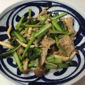 小松菜と豚の炒め物